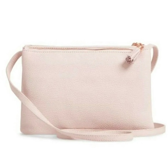 Ted Baker Ballet Pink and Rose Gold Maceyy Tassel Crossbody Bag - Picture 3 of 16